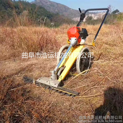 高效綠化新選擇 山東曲阜浩運機(jī)械寬幅汽油剪草機(jī)助力城市公園管理